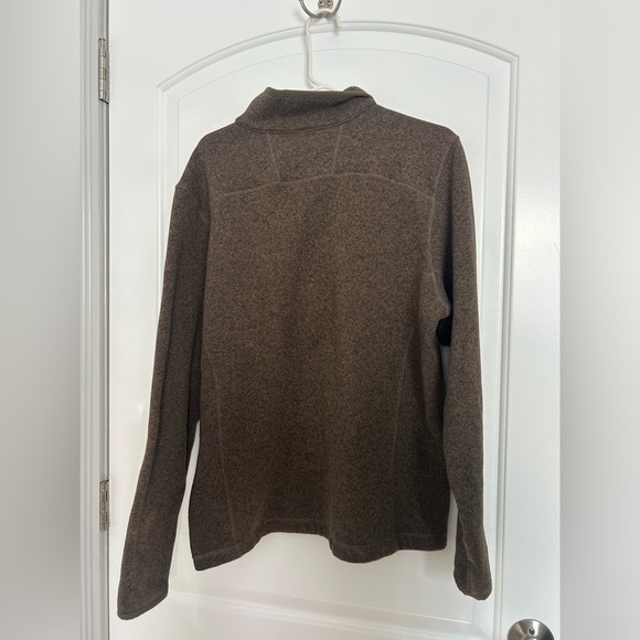 North Face Gordon Lyons 1/4 Zip Pull Over Brown size large - Picture 2 of 10